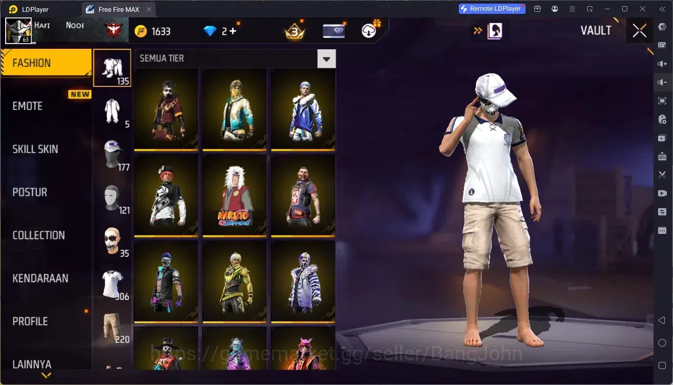Free Fire Accounts Indonesia | M1887 Emerald Power | M1887 Hand of Ho image 7