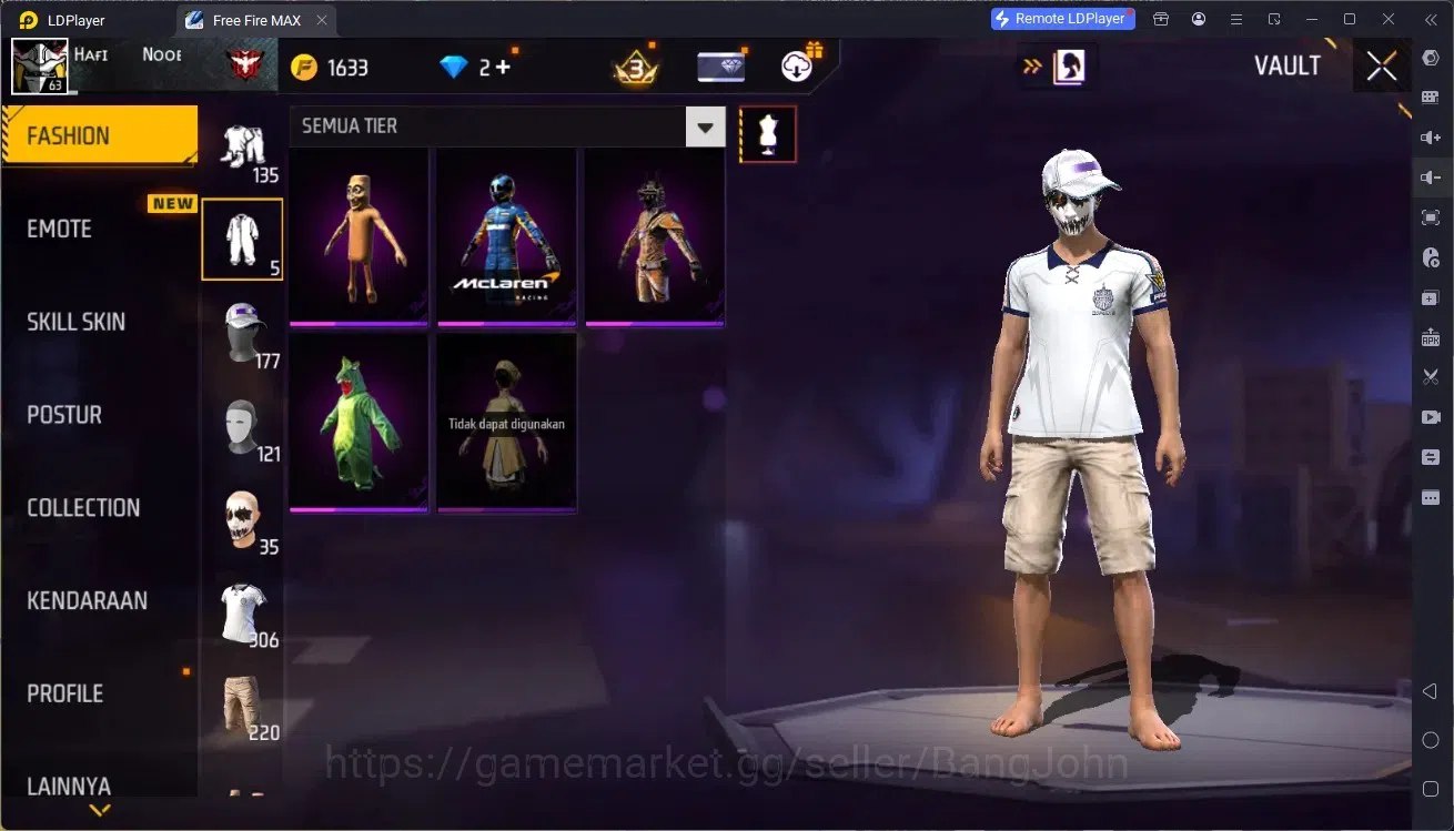 Free Fire Accounts Indonesia | M1887 Emerald Power | M1887 Hand of Ho image 8