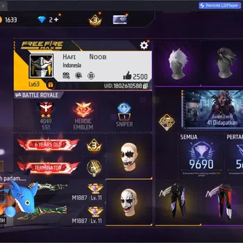 Free Fire Accounts Indonesia | M1887 Emerald Power | M1887 Hand of Ho image 1