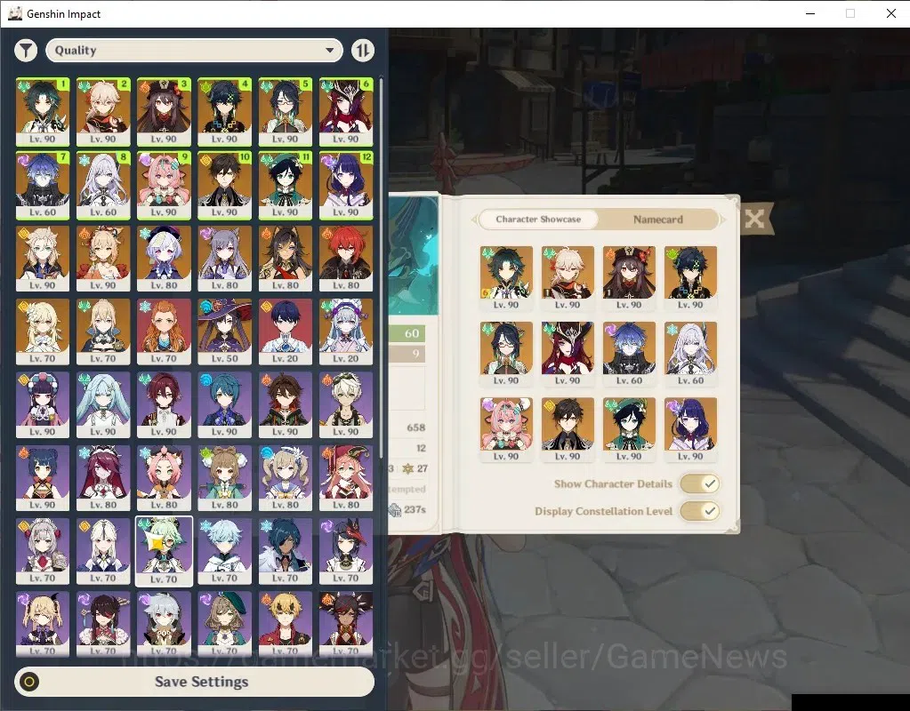 Genshin Impact Accounts Asia|AR60|XiaoC6+PJWS R2|14(*5Limit)+24(*5WEP)|HuT image 1