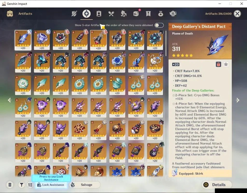 Genshin Impact Accounts Asia|AR60|XiaoC6+PJWS R2|14(*5Limit)+24(*5WEP)|HuT image 9