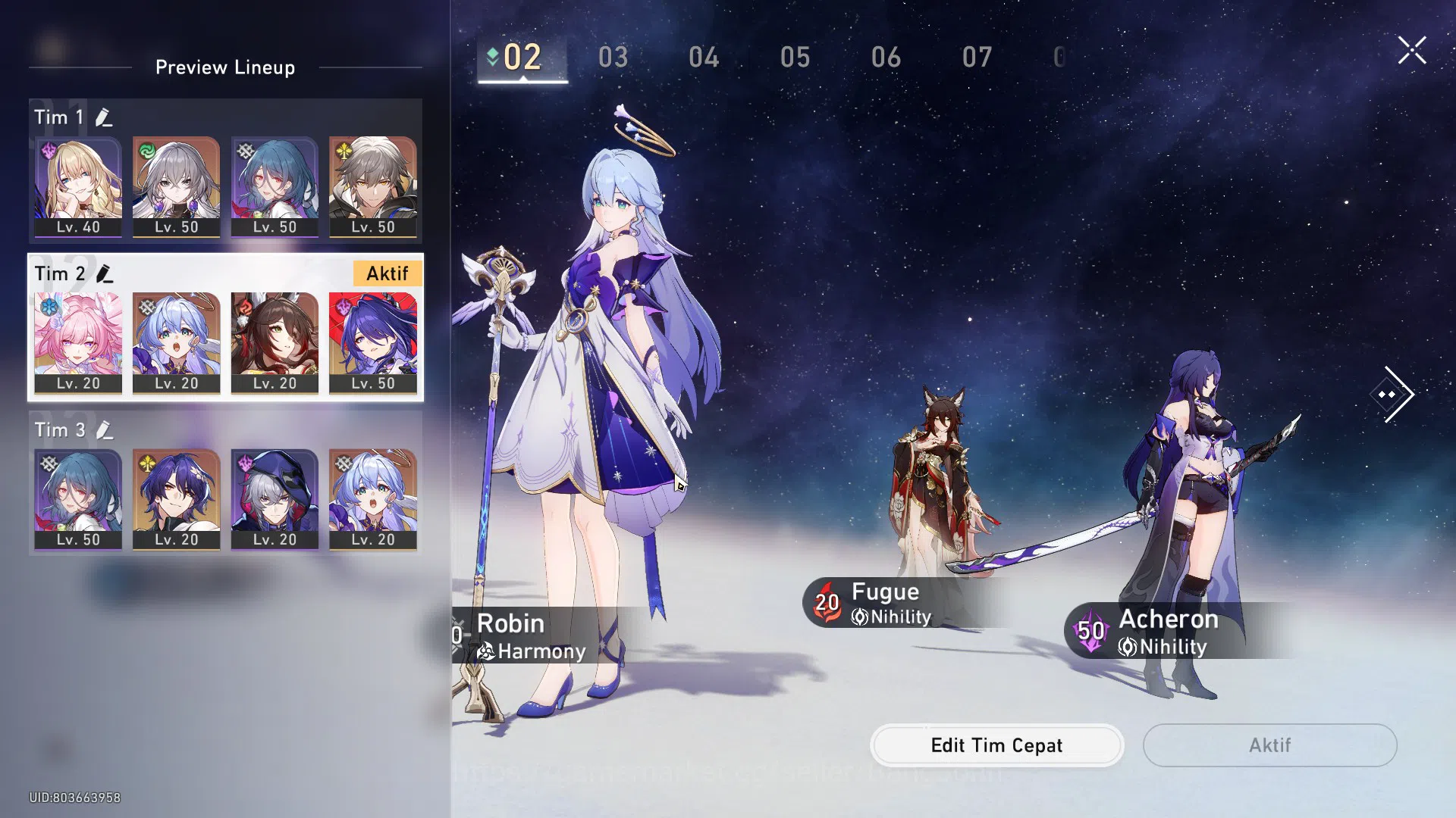 Honkai Star Rail Accounts ASIA | TL36 | 3 Limit | Cyrene, Robin, Fugue, Arch image 12