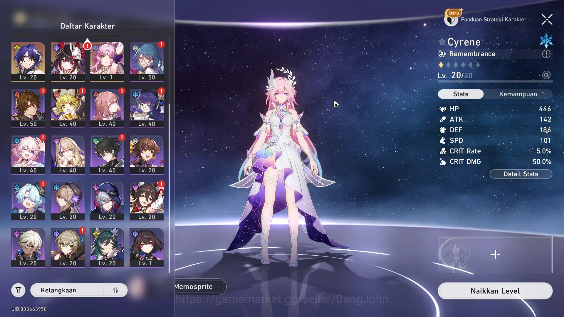 Honkai Star Rail Accounts ASIA | TL36 | 3 Limit | Cyrene, Robin, Fugue, Arch image 3