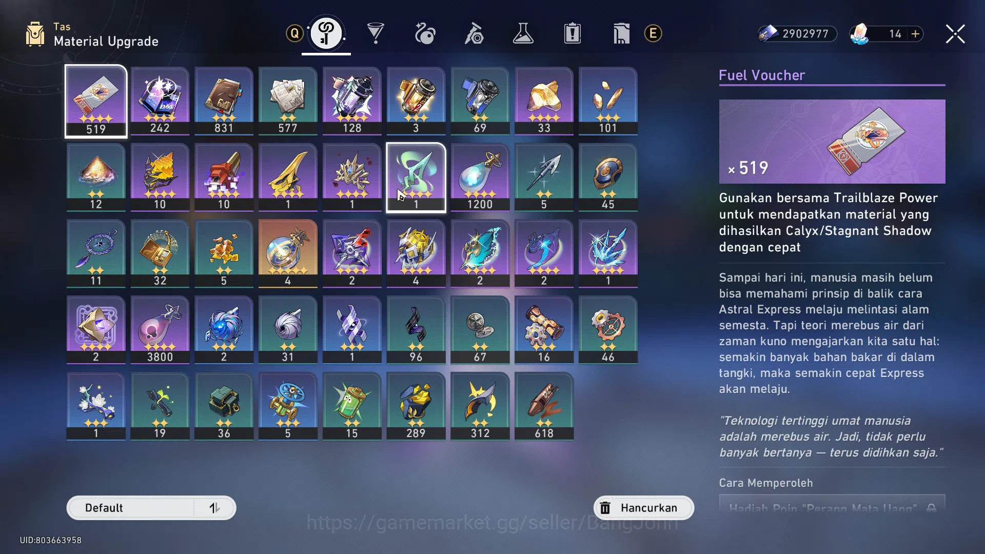 Honkai Star Rail Accounts ASIA | TL36 | 3 Limit | Cyrene, Robin, Fugue, Arch image 4