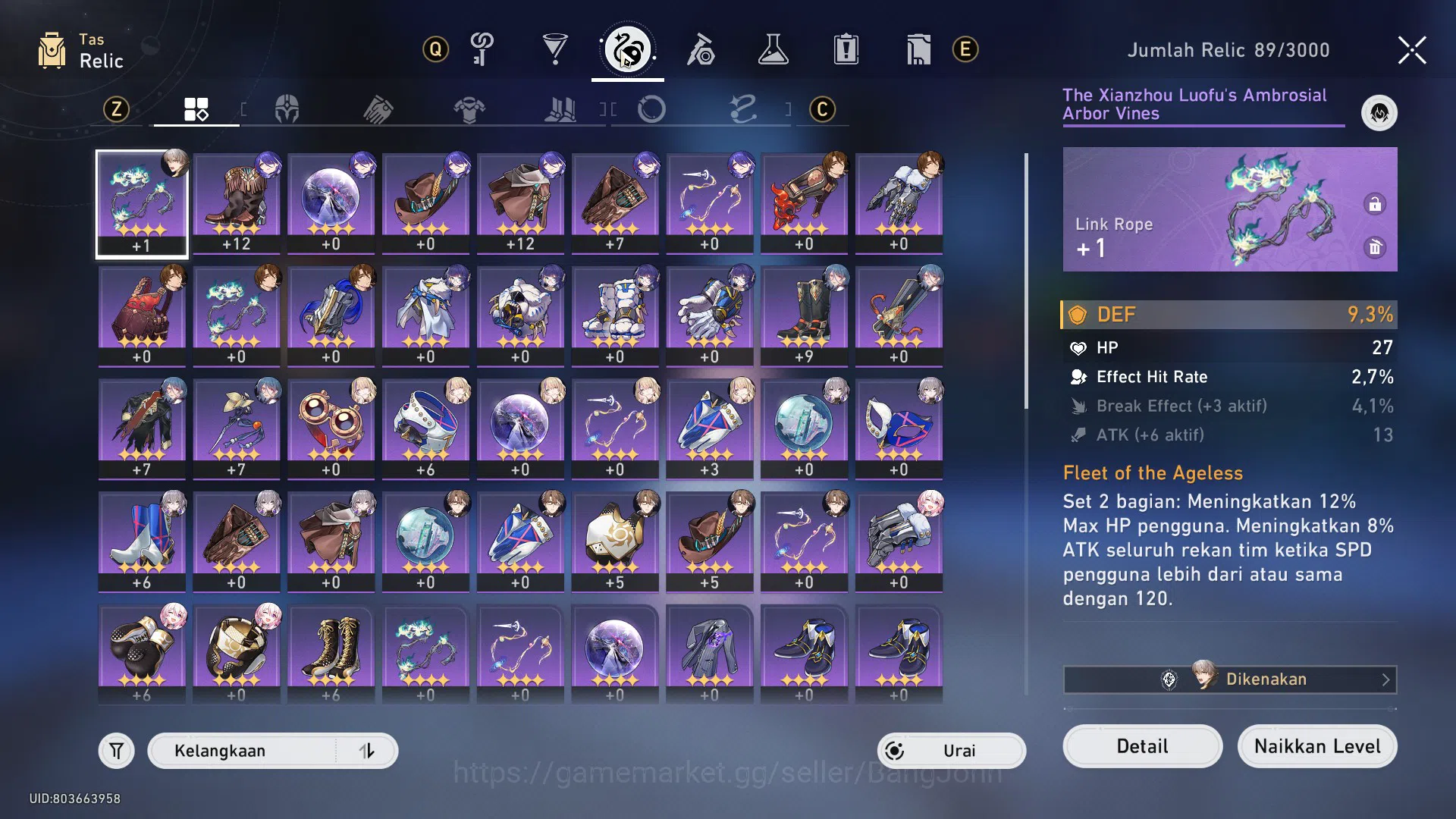 Honkai Star Rail Accounts ASIA | TL36 | 3 Limit | Cyrene, Robin, Fugue, Arch image 6