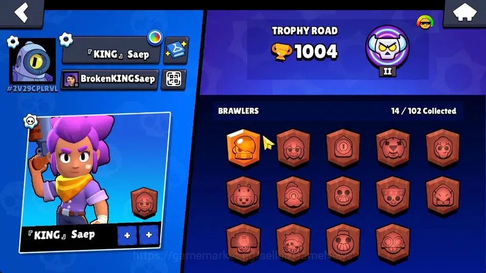 Brawl Stars Accounts 1004 Trophy|14 Brawlers 3 Max Lvl [Edgar,Bea,Shell image 12