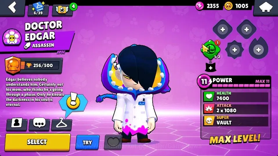 Brawl Stars Accounts 1004 Trophy|14 Brawlers 3 Max Lvl [Edgar,Bea,Shell image 15
