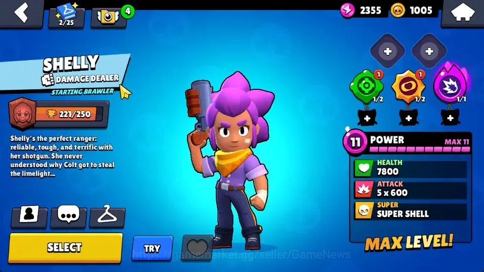 Brawl Stars Accounts 1004 Trophy|14 Brawlers 3 Max Lvl [Edgar,Bea,Shell image 16