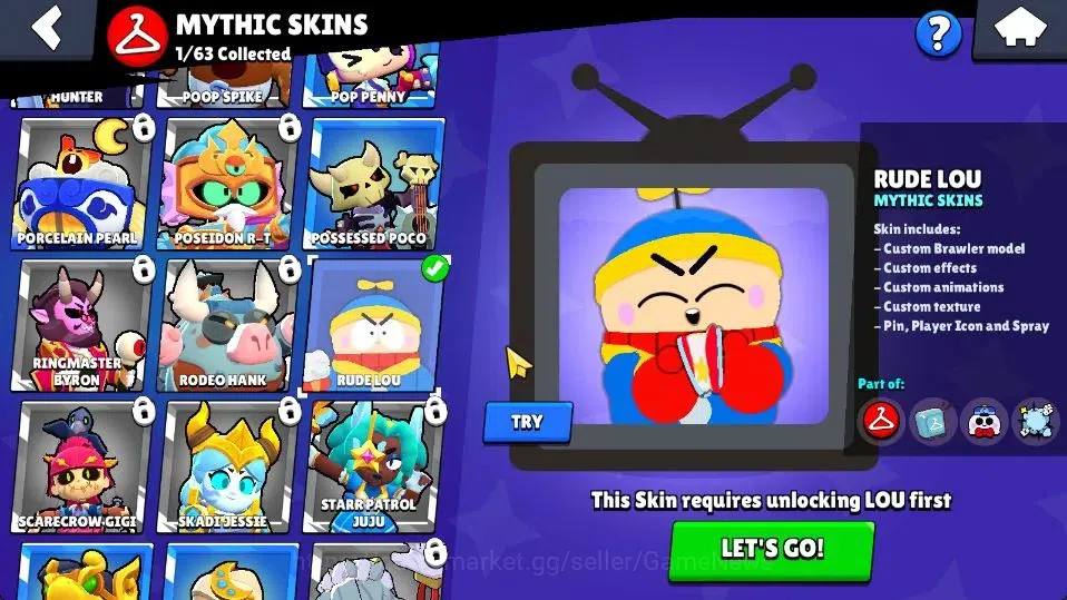 Brawl Stars Accounts 1004 Trophy|14 Brawlers 3 Max Lvl [Edgar,Bea,Shell image 8