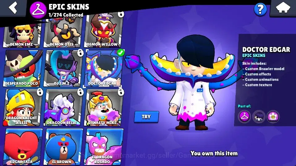Brawl Stars Accounts 1004 Trophy|14 Brawlers 3 Max Lvl [Edgar,Bea,Shell image 9