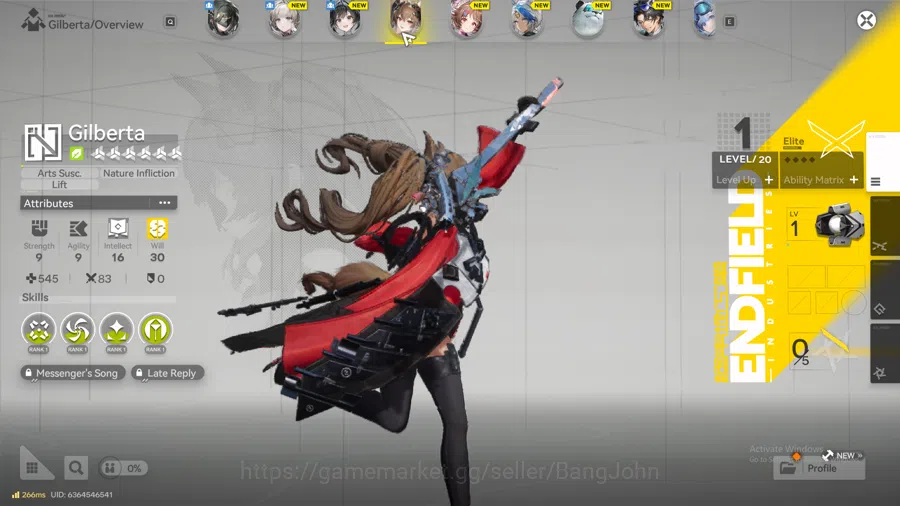 Arknights: Endfield Accounts NA/EU | Starter | 1Limit | Gilberta,Ardelia,mc female AKE212B 2