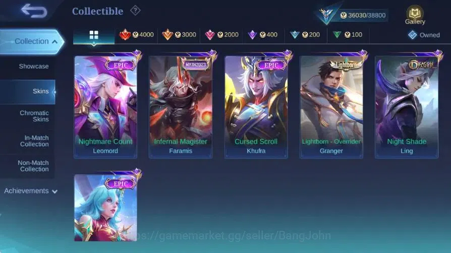 Mobile Legends: Bang Bang Accounts Global|Skin 198|Expert|Collector Natalia|Collab Va image 14