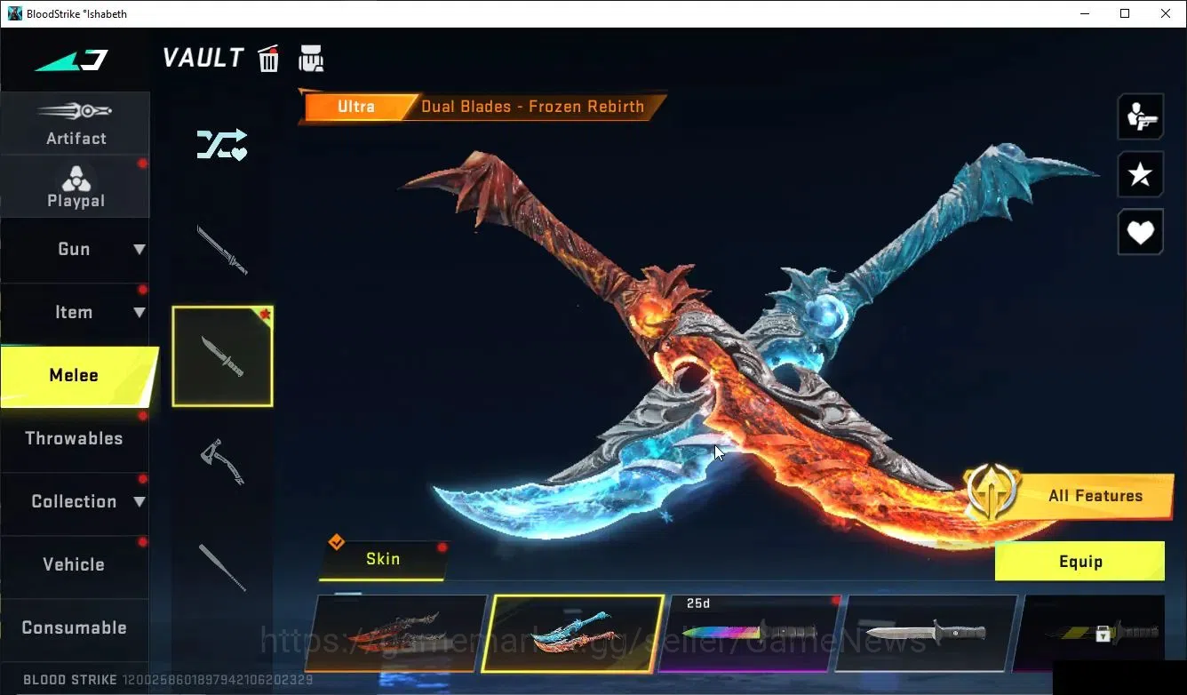 Blood Strike Accounts ASIA|ETERNAL Zero,DeAgle+MELEE DualBlades-RBIRTH-P image 14