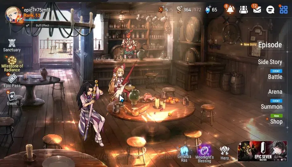 Epic Seven Accounts Mid-Tier Global Unverif|New Era|2 ML(Salome, RRoana)+ Setsuka, Cecilia, Cermia, Tenebria, etc|PoH 1