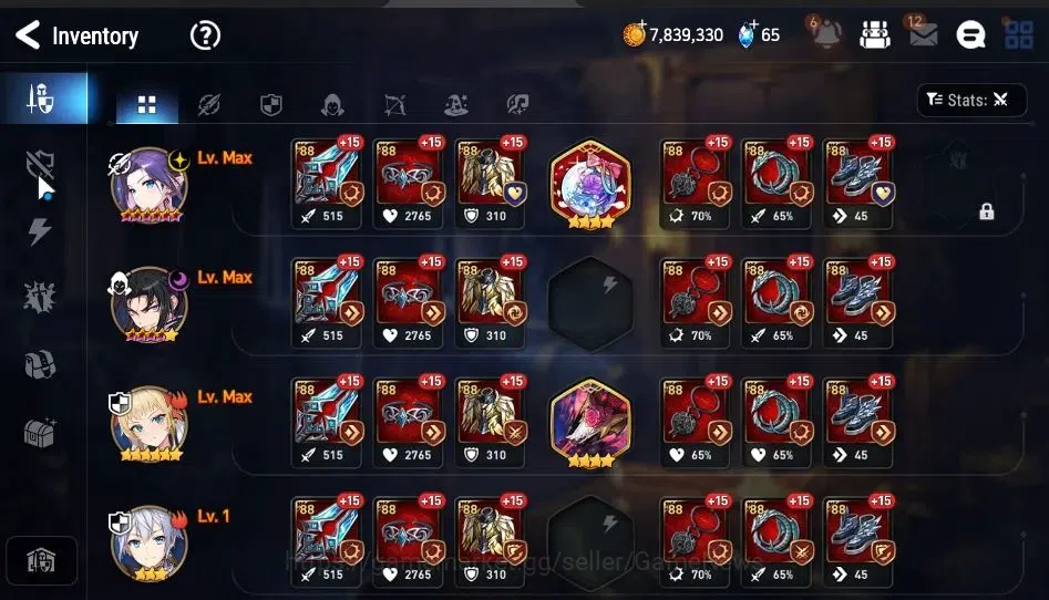 Epic Seven Accounts Mid-Tier Global Unverif|New Era|2 ML(Salome, RRoana)+ Setsuka, Cecilia, Cermia, Tenebria, etc|PoH 14