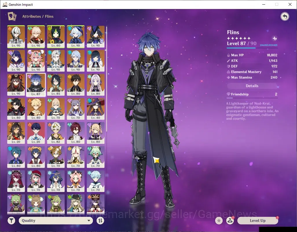 Genshin Impact Accounts ASIA|AR 59|PremTeam Flins,Neuvil,Arle|15 Limited + image 13