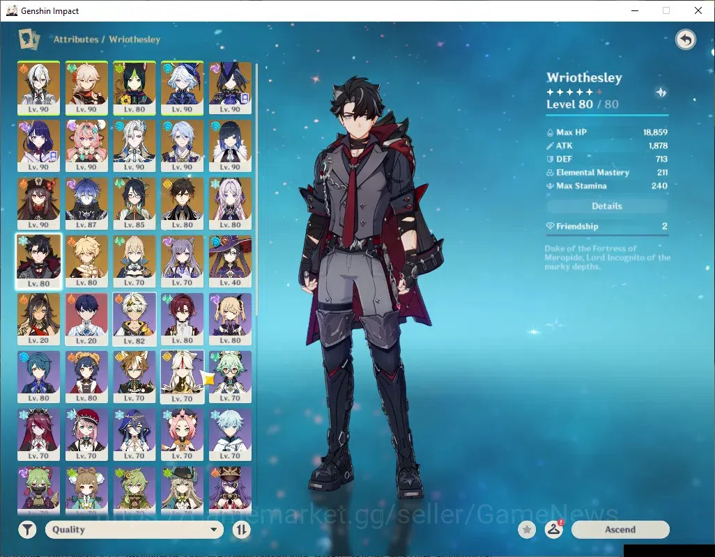 Genshin Impact Accounts ASIA|AR 59|PremTeam Flins,Neuvil,Arle|15 Limited + image 17