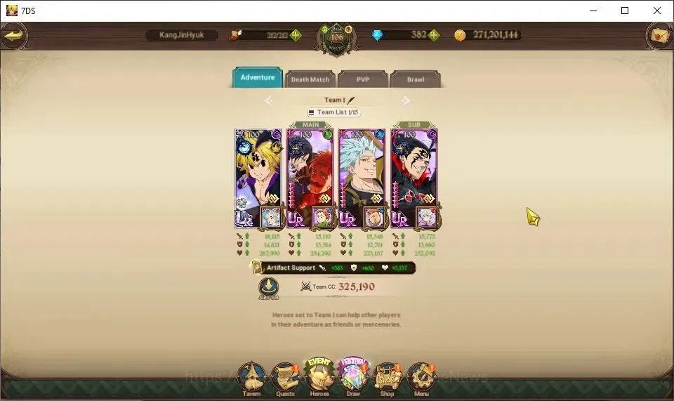 The Seven Deadly Sins: Grand Cross Accounts ASIA|4M CC|382 DM+60 LS|5 LR+10 UR|Piety,Roxy,Esta image 9