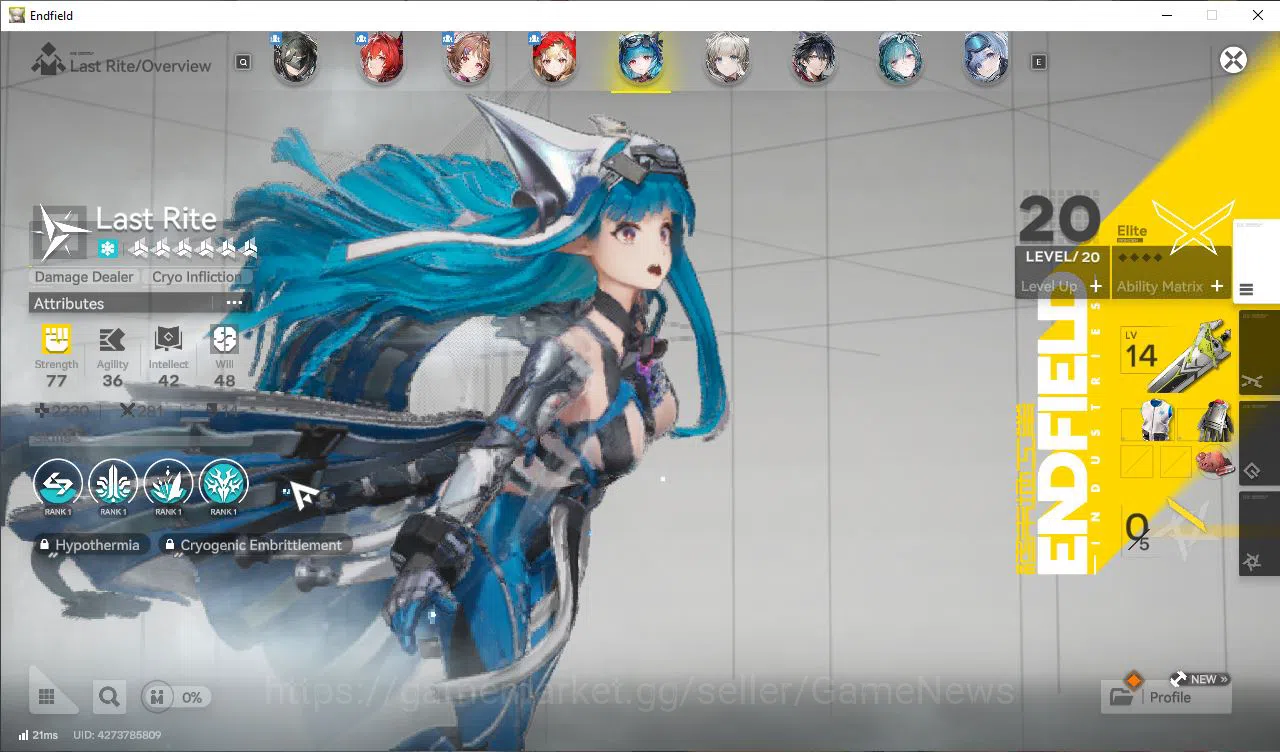 Arknights: Endfield Accounts ASIA|Lv40|SSR4(2Limit)+9(*6WP)|Laevatain,Rossi,Ard image 12