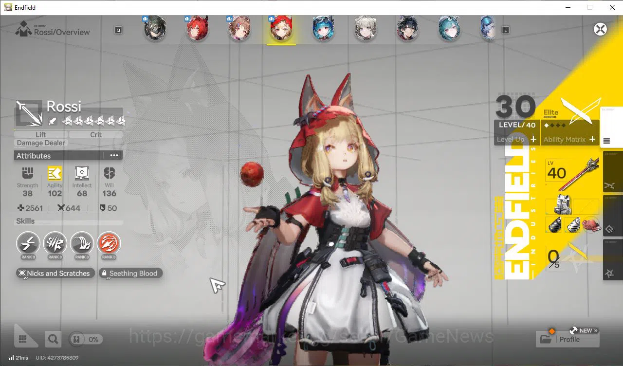 Arknights: Endfield Accounts ASIA|Lv40|SSR4(2Limit)+9(*6WP)|Laevatain,Rossi,Ard image 14
