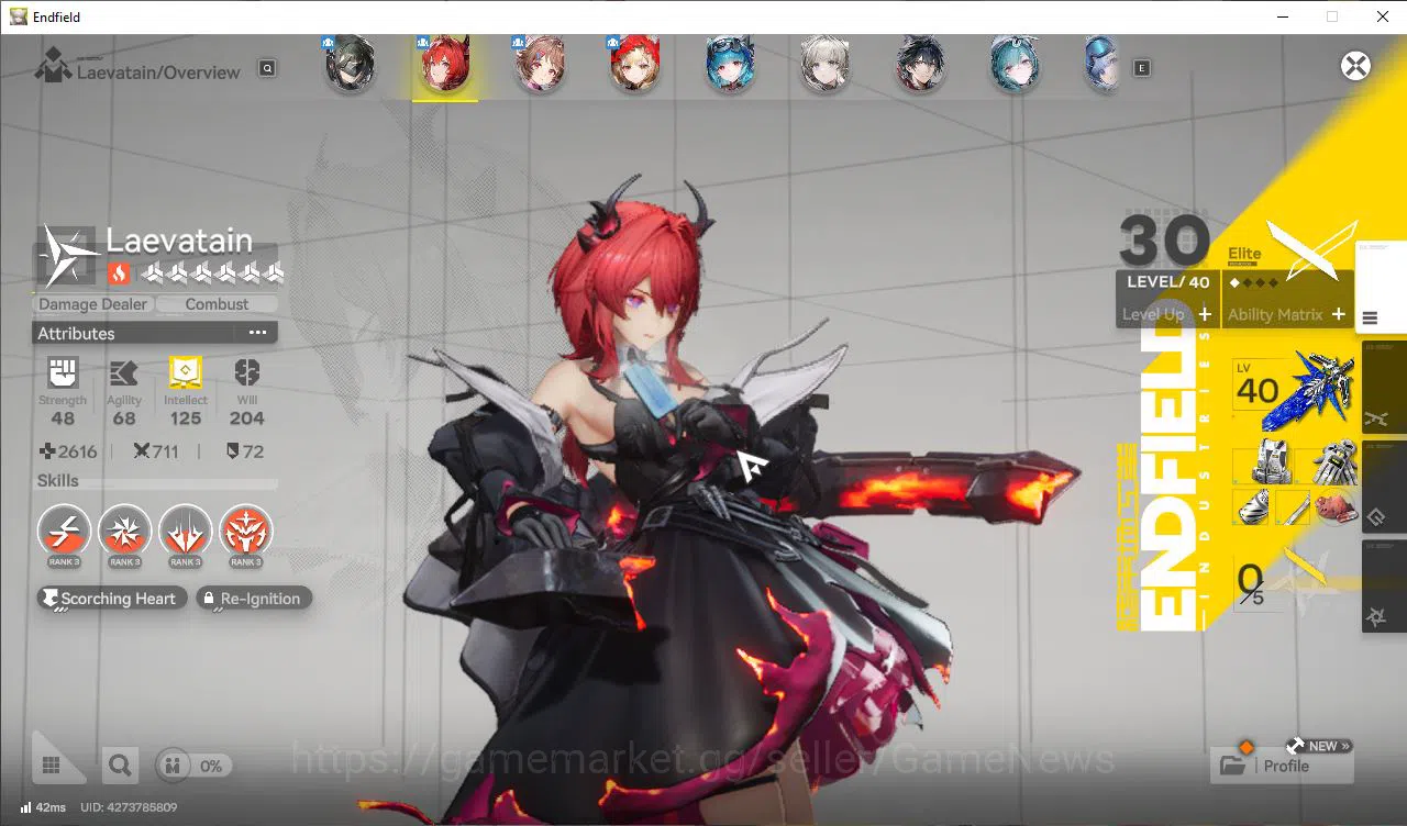 Arknights: Endfield Accounts ASIA|Lv40|SSR4(2Limit)+9(*6WP)|Laevatain,Rossi,Ard image 15