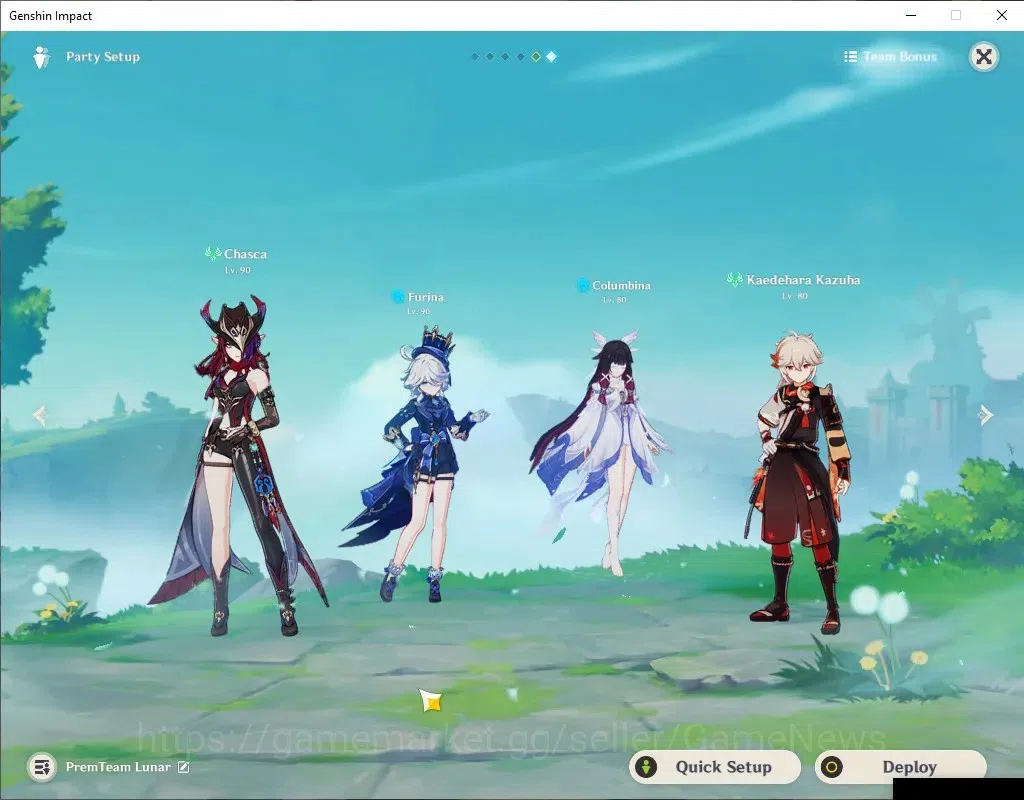 Genshin Impact Accounts Mid Game ASIA|AR58|10 Limited+9(*5Weapon)|Chasca PremTeam|[Chasca,ArlecchinoC1,Navia,Kazuha]+Sign|Mc 8