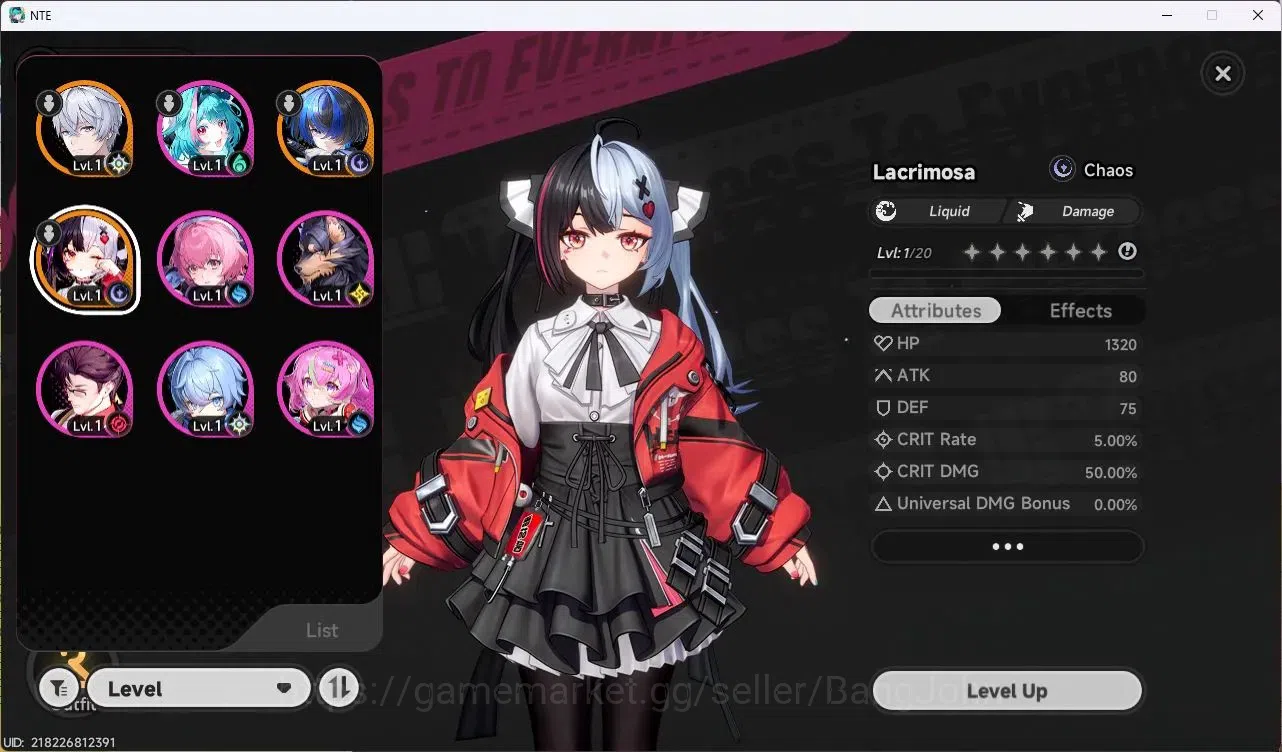 Neverness to Everness Accounts EU | Starter Lv 3 | 2 S-Class (Lacrimosa, Daffodil image 2