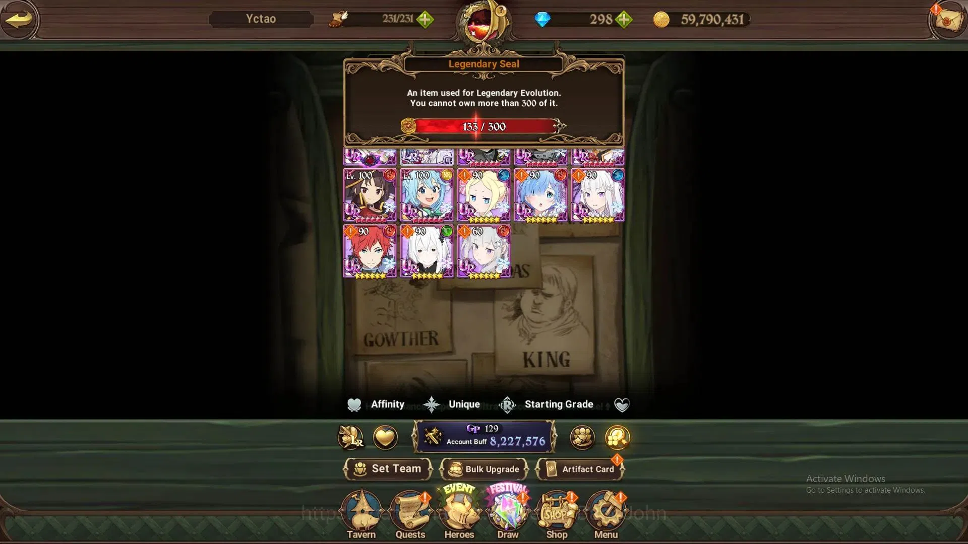 The Seven Deadly Sins: Grand Cross Accounts ASIA | 8.2M CC | 298 Dm |7 LR + 12 UR + Many Colla image 10
