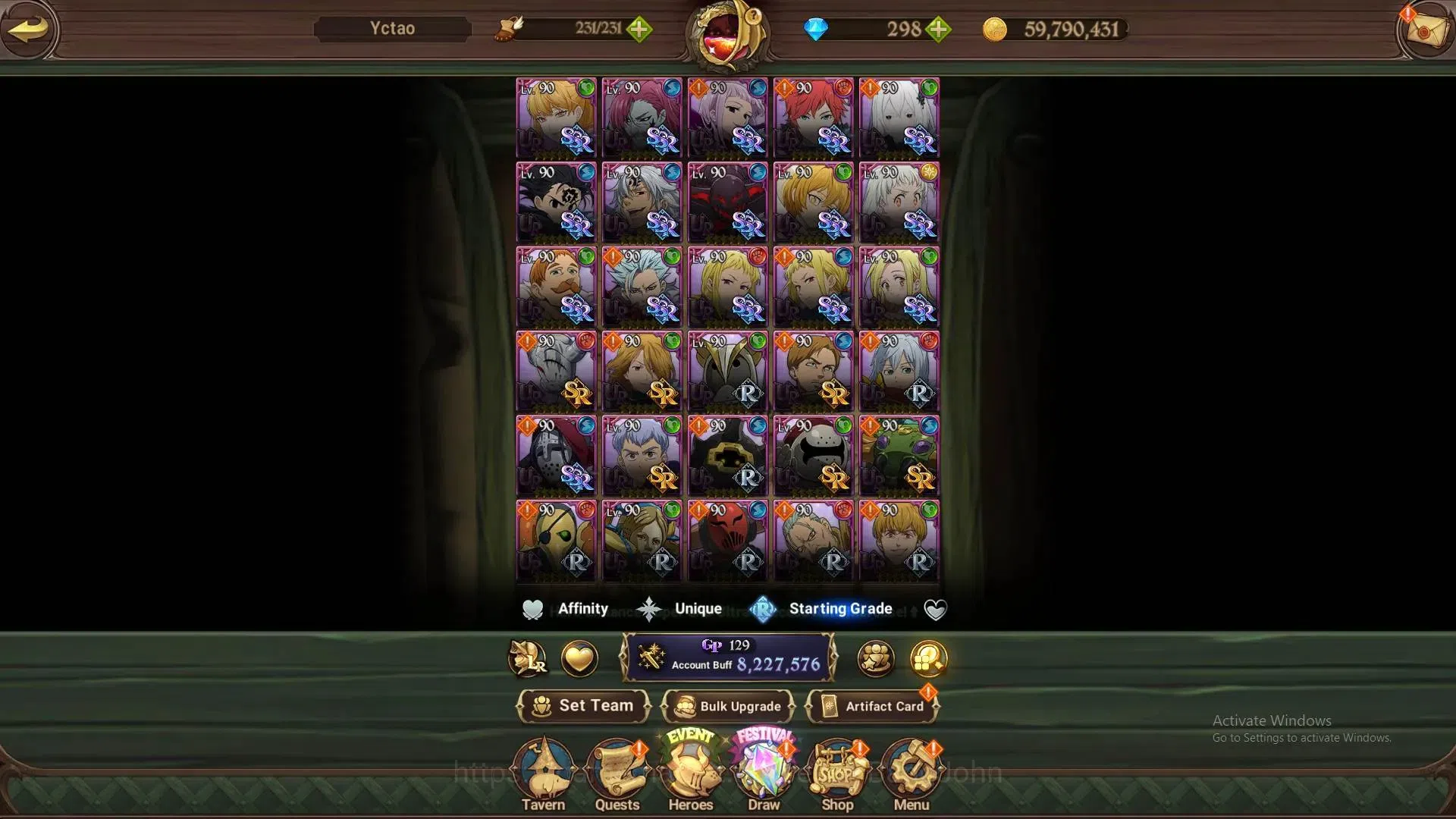 The Seven Deadly Sins: Grand Cross Accounts ASIA | 8.2M CC | 298 Dm |7 LR + 12 UR + Many Colla image 15