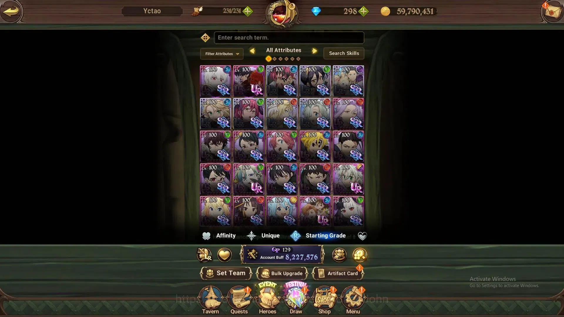 The Seven Deadly Sins: Grand Cross Accounts ASIA | 8.2M CC | 298 Dm |7 LR + 12 UR + Many Colla image 19