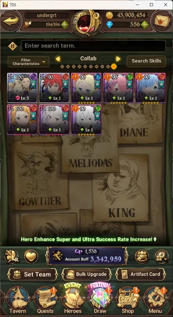The Seven Deadly Sins: Grand Cross Accounts ASIA|3,3M CC|356 DM+82 LS|8 LR+9 UR+Collab ReZero| image 2