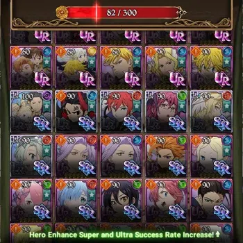 The Seven Deadly Sins: Grand Cross Endgame ASIA|3,3M CC|356 DM+82 LS|8 LR+9 UR+Collab ReZero| image 1