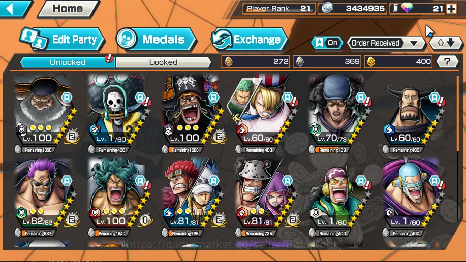 One Piece Bounty Rush Accounts global | MAX 7 | Saturn, 4 emperor Teach, Kuzan, F image 2