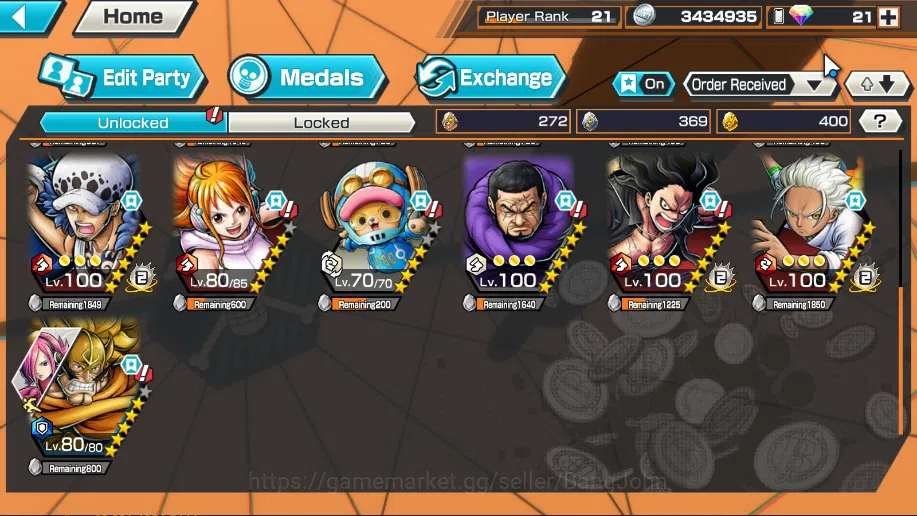 One Piece Bounty Rush Accounts global | MAX 7 | Saturn, 4 emperor Teach, Kuzan, F image 3
