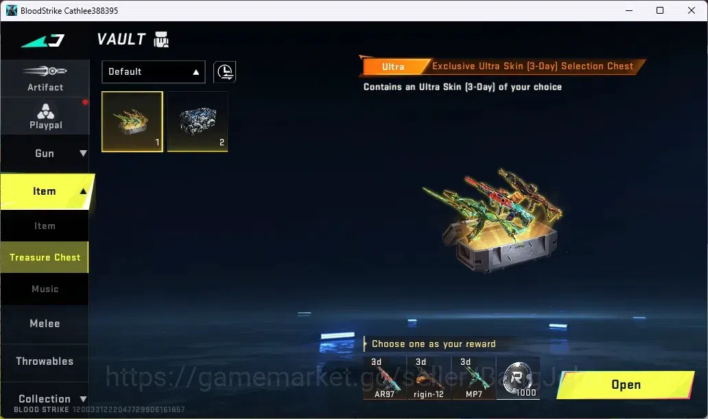 Blood Strike Accounts ASIA | 1 ULTRA MELEE: Talon Knife - Sanctum | 1 Na image 6