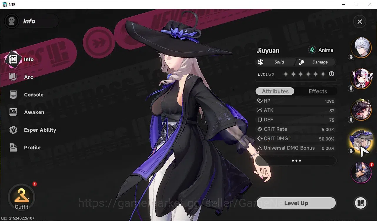 Neverness to Everness Accounts GLOBAL Asia|HL 3|3 S-Class (Lacrimosa,Hotori,Jiuyu image 5