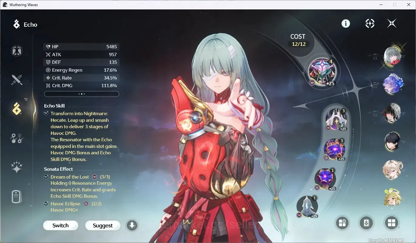 Wuthering Waves Accounts SEA|UL 62 | Rank 7 |5 Char Limited [Phrolova+(Sign image 8