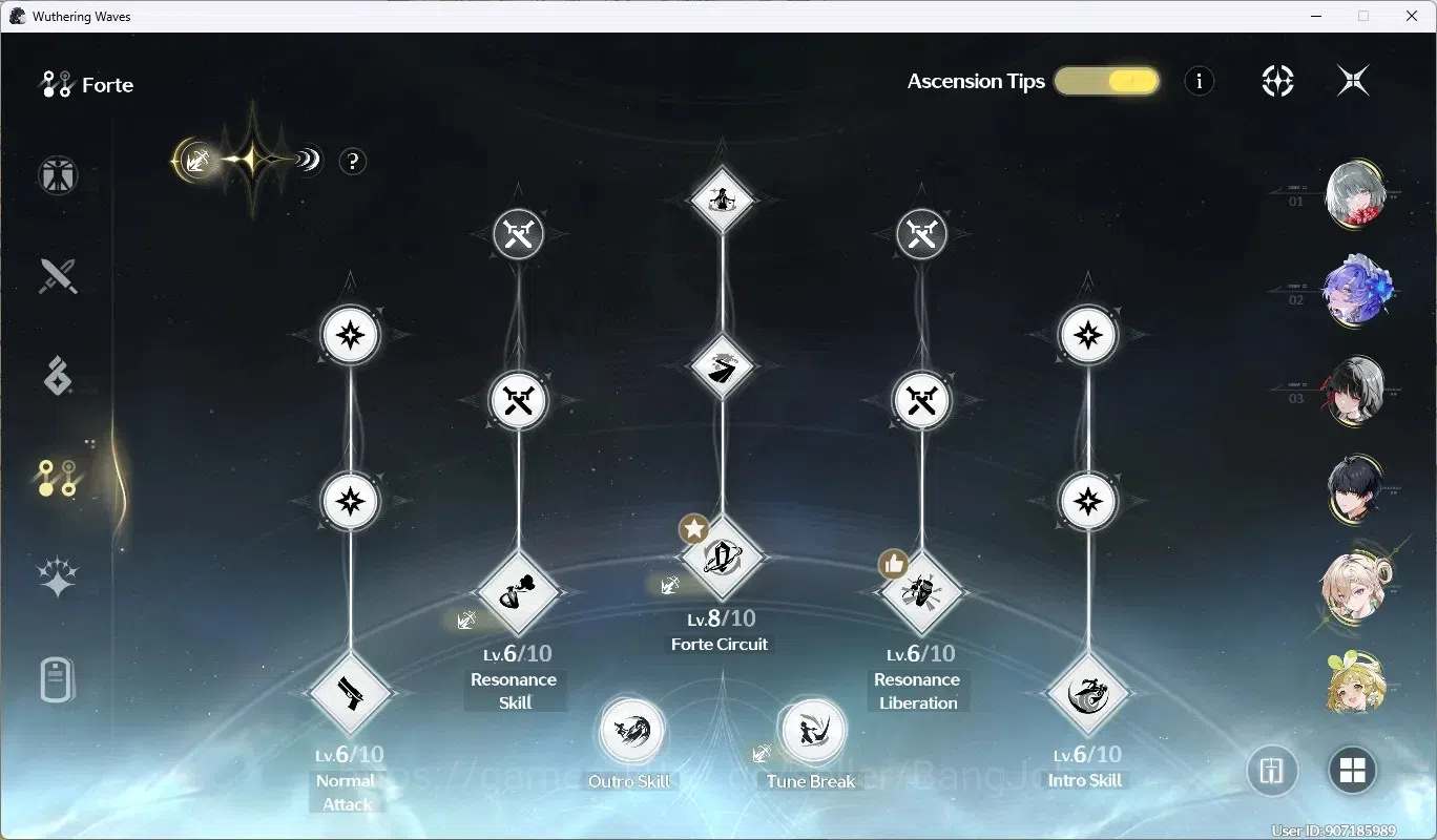 Wuthering Waves Accounts SEA|UL 62 | Rank 7 |5 Char Limited [Phrolova+(Sign image 9