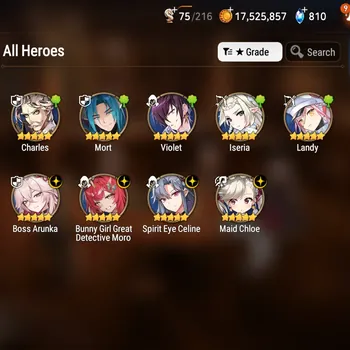 Epic Seven Accounts Starter GLOBAL|Unverif |RANK 30|Starter|4 ML (BGGD MORO,BOSS Arunka)|PoH+Bless ON|Stigma 54K| |Log