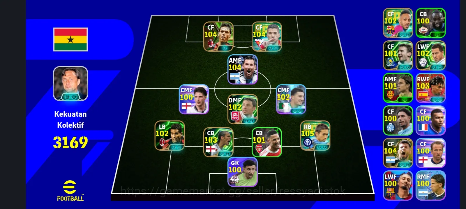 eFootball Accounts Legends & Iconic Players COLECTIVE 3169+ | NEW NAGATUMO YUTO x M VAN BASTEN x L SUAREZ x RIO 1