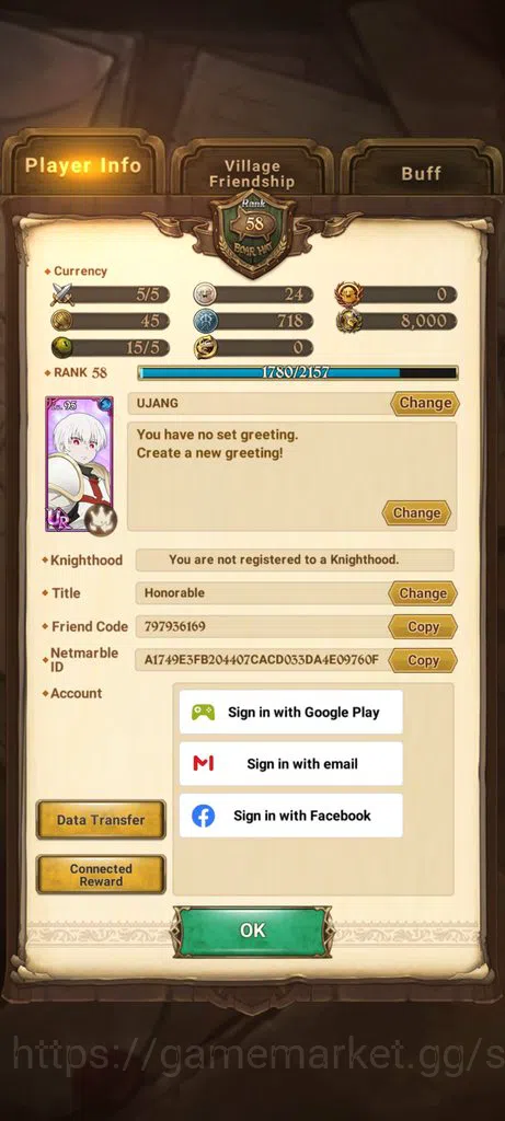 The Seven Deadly Sins: Grand Cross Accounts ASIA|1.5M CC|Collab FF + Re-zero |LR Roxy|5 UR Eli image 1