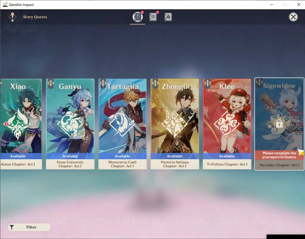 Genshin Impact Accounts Asia|AR 57|1718 Primo,5 InterFate|5 Limit + 5(*5We image 10