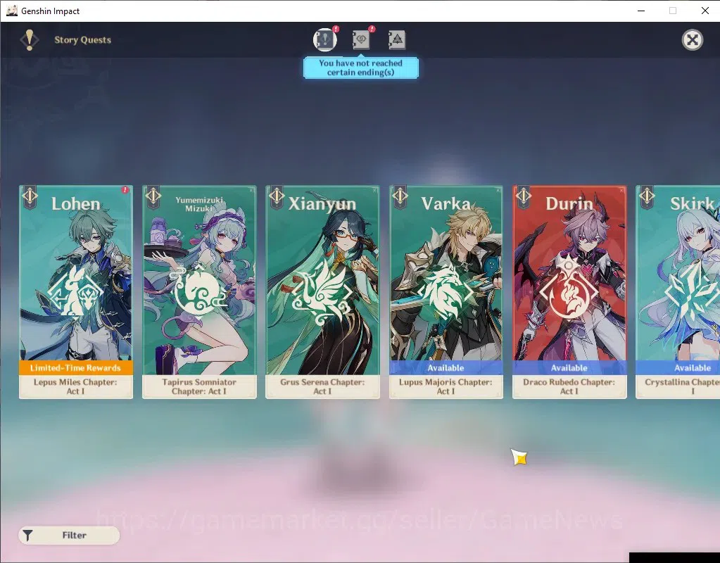 Genshin Impact Accounts Asia|AR 57|1718 Primo,5 InterFate|5 Limit + 5(*5We image 9
