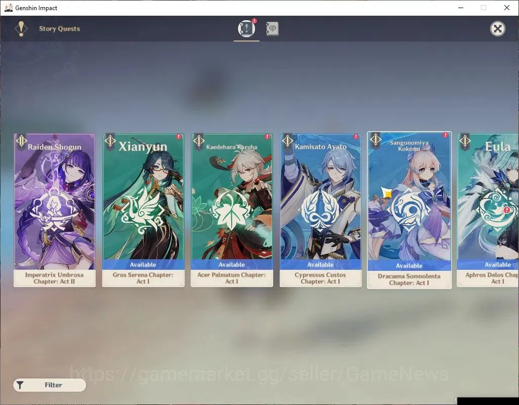 Genshin Impact Accounts Asia |AR 48|3 Limited+2(*5Wep)|Ayaka+Sign,Eula,Nav image 11