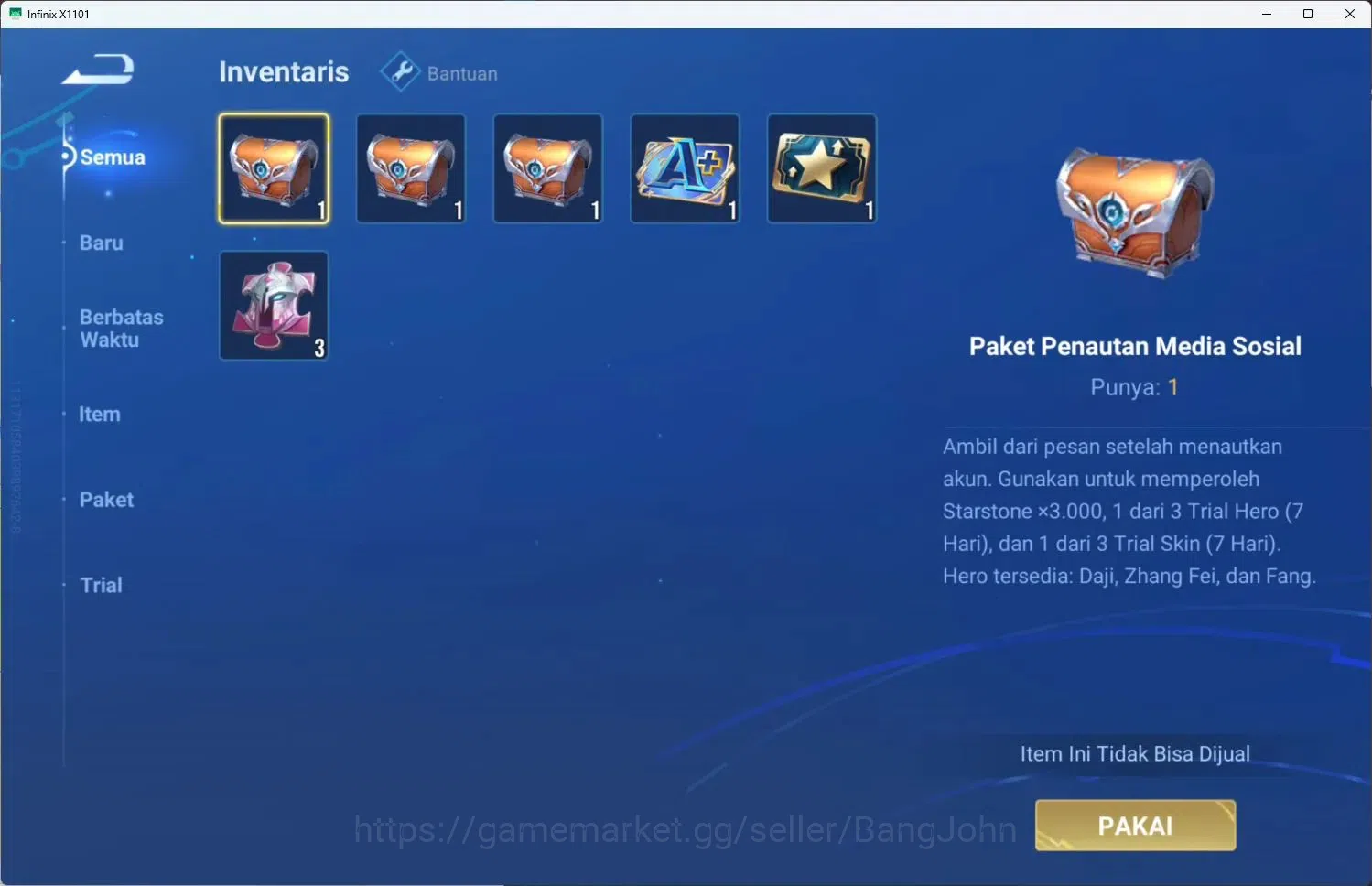 Honor of Kings Accounts Global | 13H 6S | Legend Yao, Event Exclusive skin image 5