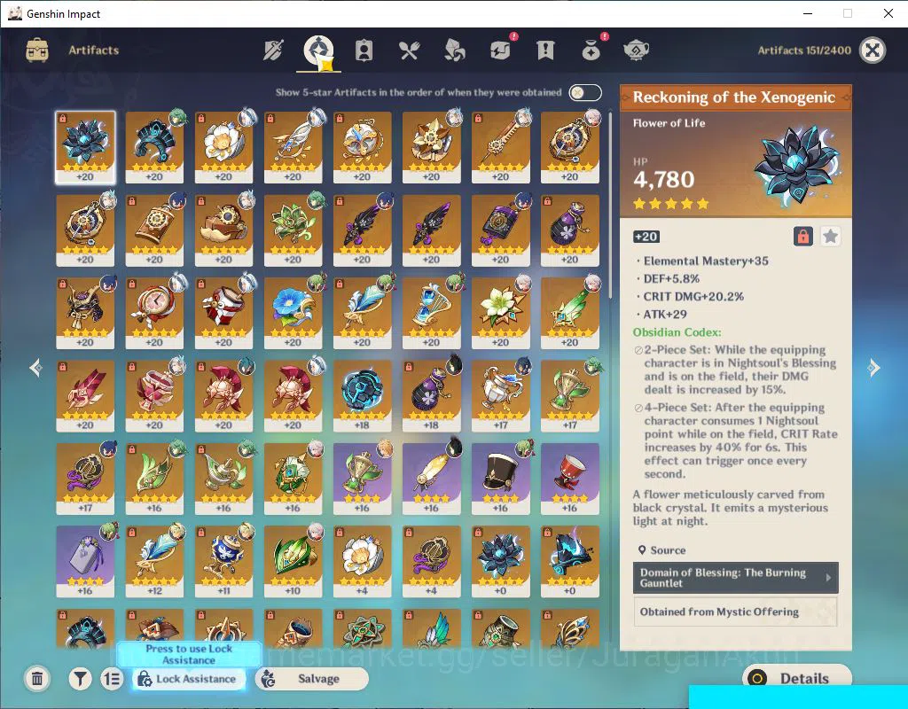 Genshin Impact Accounts Mid Game ASIA|AR 55|5 Limited +4(*5Weapon)|| Neuvill 7