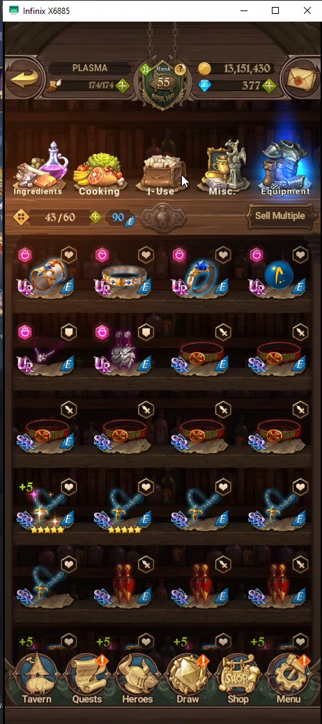 The Seven Deadly Sins: Grand Cross Accounts Others ASIA | 2,4M CC | DM 377 | 4UR Merlin & Escanor, oppressor demon king 9