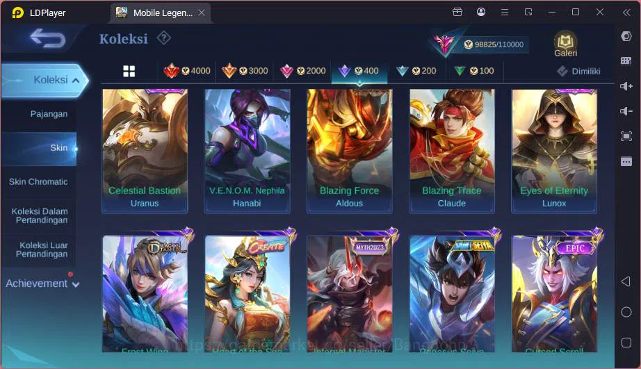 Mobile Legends: Bang Bang Accounts Hero 131|Skin 343|KOF Karina,Prime GRanger-YuZhong image 10