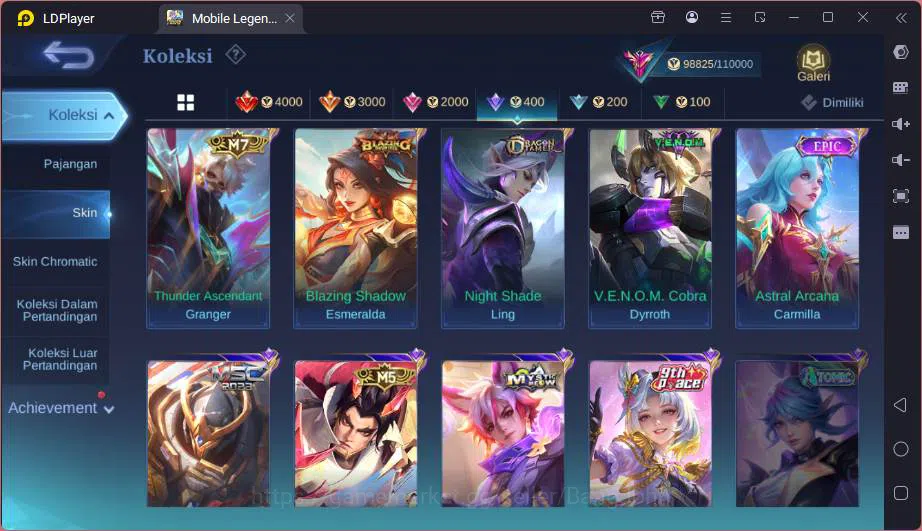 Mobile Legends: Bang Bang Accounts Hero 131|Skin 343|KOF Karina,Prime GRanger-YuZhong image 11