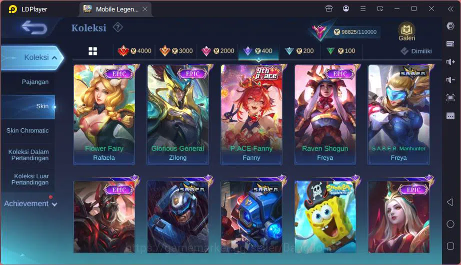Mobile Legends: Bang Bang Accounts Hero 131|Skin 343|KOF Karina,Prime GRanger-YuZhong image 8